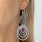 ​Cosmic Twirl - Red - Paparazzi Earring Image