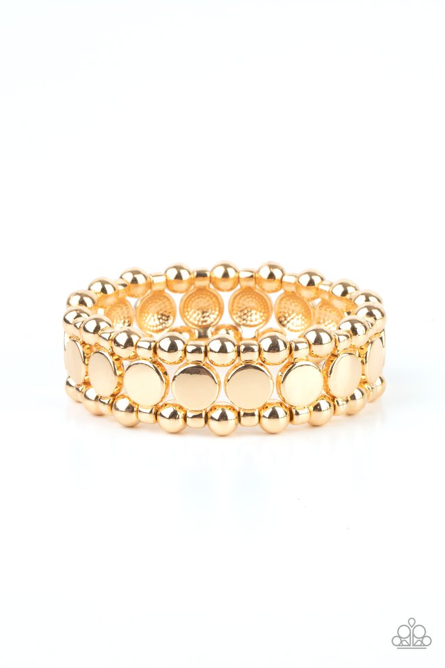 ​Metro Magnetism - Gold - Paparazzi Bracelet Image