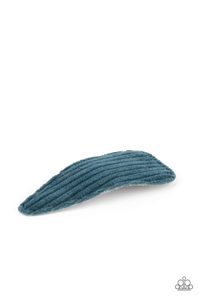 Colorfully Corduroy - Blue - Paparazzi Hair Accessories Image