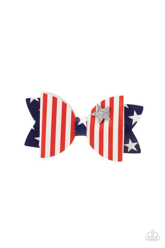 ​Red, White, and Bows - Multi - Paparazzi Hair Accessories Image