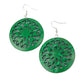 ​Ocean Canopy - Green - Paparazzi Earring Image