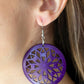 ​Ocean Canopy - Purple - Paparazzi Earring Image