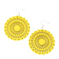 ​Island Sun - Yellow - Paparazzi Earring Image