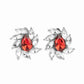 ​Sophisticated Swirl - Red - Paparazzi Earring Image