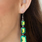​Cosmic Red Carpet - Green - Paparazzi Earring Image