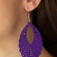 ​Tahiti Tankini - Purple - Paparazzi Earring Image