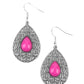 Fanciful Droplets - Pink - Paparazzi Earring Image