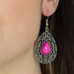 Fanciful Droplets - Pink - Paparazzi Earring Image