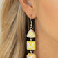 ​Cosmic Culture - Yellow - Paparazzi Earring Image