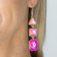 ​Cosmic Culture - Pink - Paparazzi Earring Image