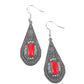 ​Deco Dreaming - Red - Paparazzi Earring Image