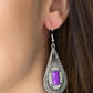 ​Deco Dreaming - Purple - Paparazzi Earring Image