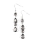 ​Raise Your Glass to Glamorous - Silver - Paparazzi Earring Image