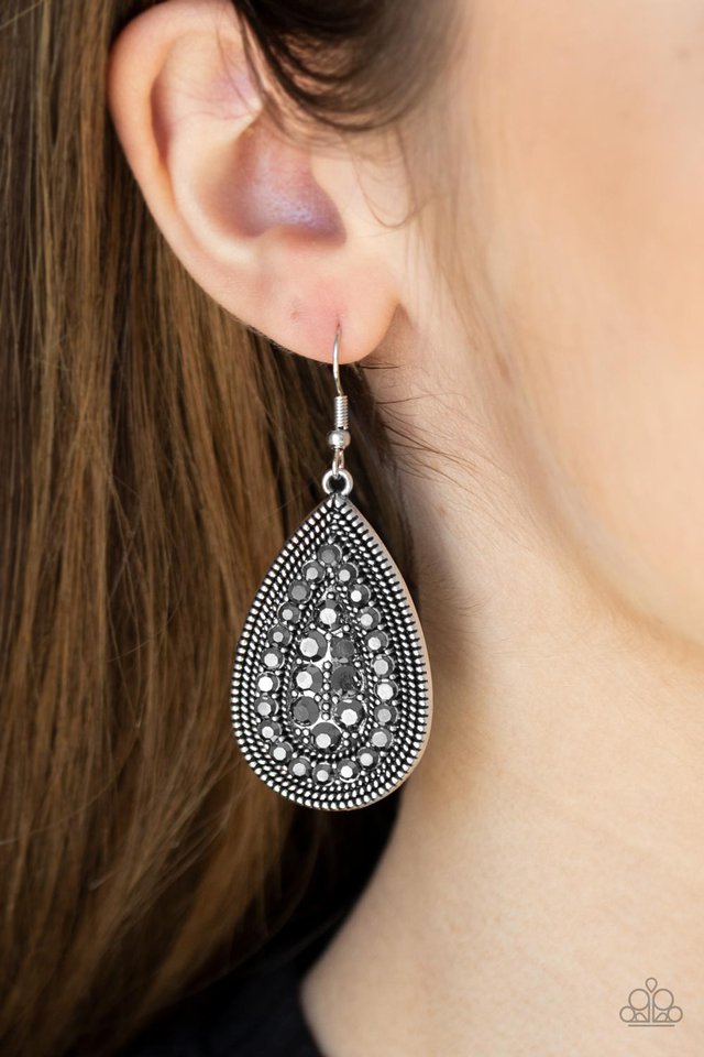 ​Interstellar Idol - Silver - Paparazzi Earring Image