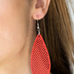 ​Surf Scene - Red - Paparazzi Earring Image