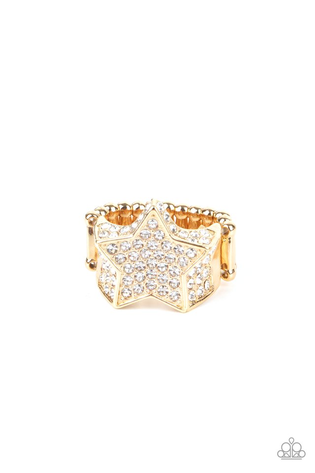 ​Here Come The Fireworks - Gold - Paparazzi Ring Image