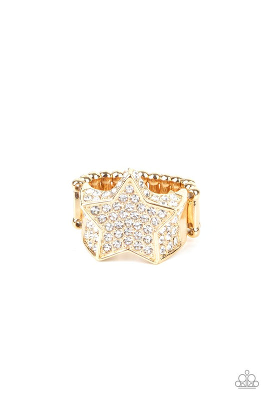 ​Here Come The Fireworks - Gold - Paparazzi Ring Image