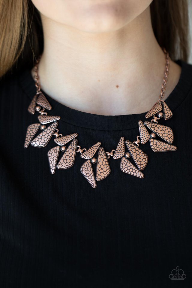 ​Extra Expedition - Copper - Paparazzi Necklace Image