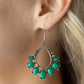 ​Flamboyant Ferocity - Green - Paparazzi Earring Image