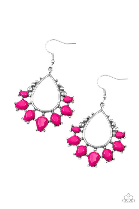 ​Flamboyant Ferocity - Pink - Paparazzi Earring Image