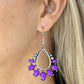 Flamboyant Ferocity - Purple - Paparazzi Earring Image