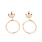 Classic Candescence - Rose Gold - Paparazzi Earring Image