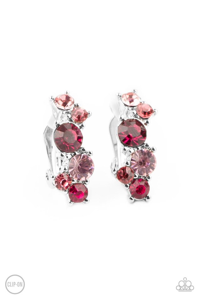 Cosmic Celebration - Pink - Paparazzi Earring Image