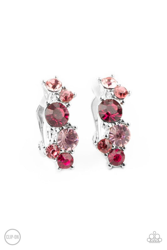 Cosmic Celebration - Pink - Paparazzi Earring Image