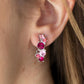 Cosmic Celebration - Pink - Paparazzi Earring Image