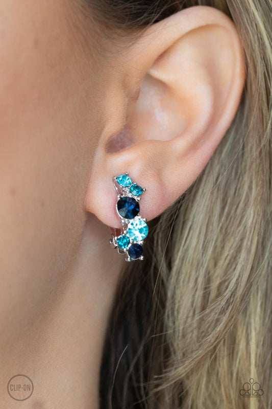 ​Cosmic Celebration - Blue - Paparazzi Earring Image