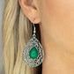 Fanciful Droplets - Green - Paparazzi Earring Image