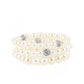 Here Comes The Heiress - White - Paparazzi Bracelet Image