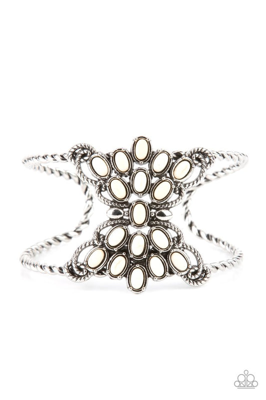 ​Pleasantly Plains - White - Paparazzi Bracelet Image