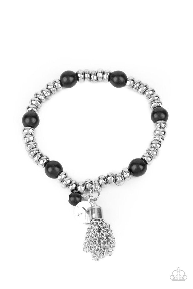 Whimsically Wanderlust - Black - Paparazzi Bracelet Image