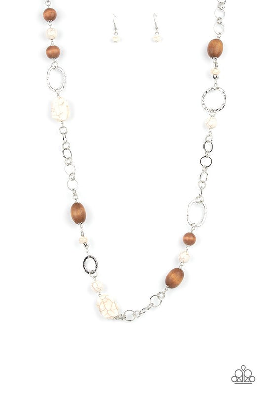 Prairie Reserve - White - Paparazzi Necklace Image