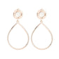 ​Fairytale Finish - Rose Gold - Paparazzi Earring Image