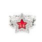 One Nation Under Sparkle - Red - Paparazzi Ring Image