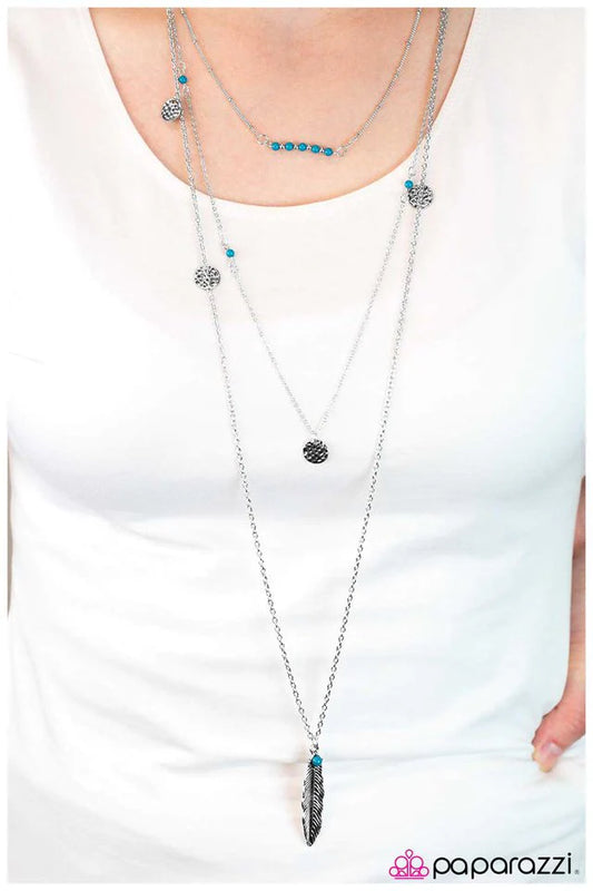 Paparazzi Necklace ~ Roadrunner - Blue