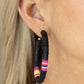 Paparazzi Earring ~ Colorfully Contagious - Black