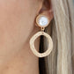 Vintage Veracity - Gold - Paparazzi Earring Image