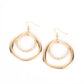 Spinning With Sass - Gold - Paparazzi Earring Image