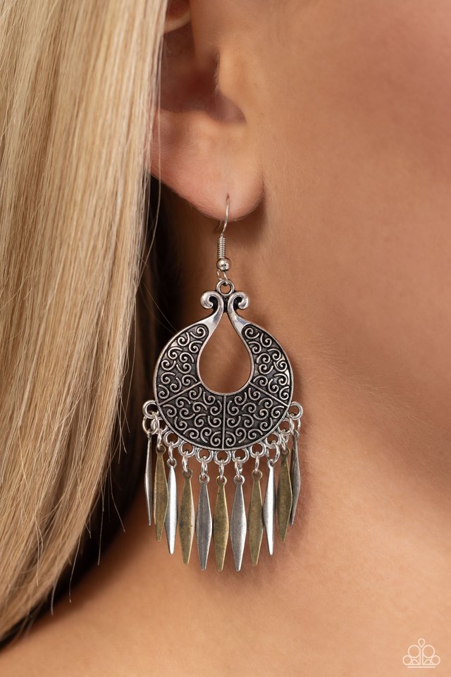 Tribal Charm - Multi - Paparazzi Earring Image