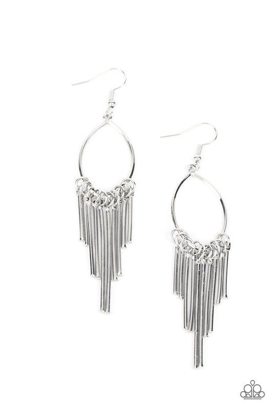 Mood Swing - Silver - Paparazzi Earring Image