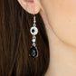 Graceful Glimmer - Black - Paparazzi Earring Image