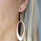 OVAL The Hill - Rose Gold - Paparazzi Earring Image