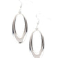 ​OVAL The Hill - Silver - Paparazzi Earring Image