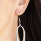 ​OVAL The Hill - Silver - Paparazzi Earring Image