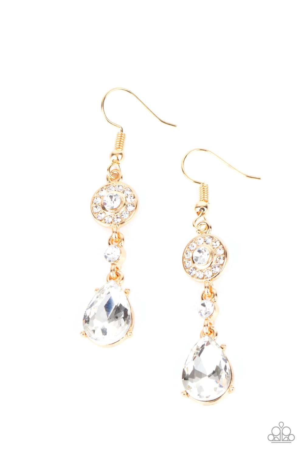 Paparazzi Earring ~ Graceful Glimmer - Gold