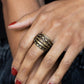 ​LINK Out Loud - Brass - Paparazzi Ring Image