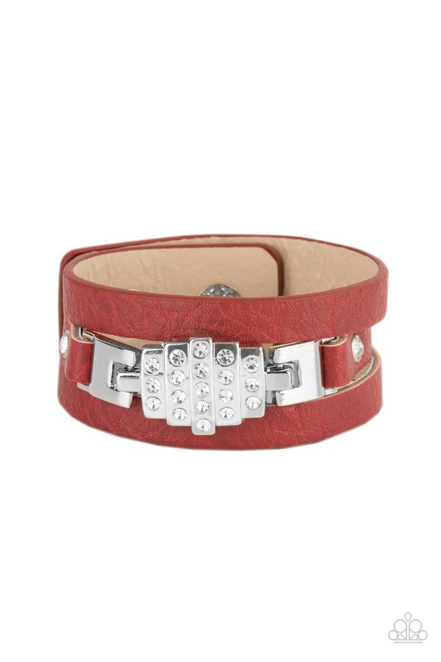 ​Ultra Urban - Red - Paparazzi Bracelet Image